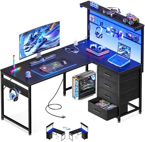 Scrivania da Gaming a L da 43  - Gaming Desk With Hutch recensione e prezzo