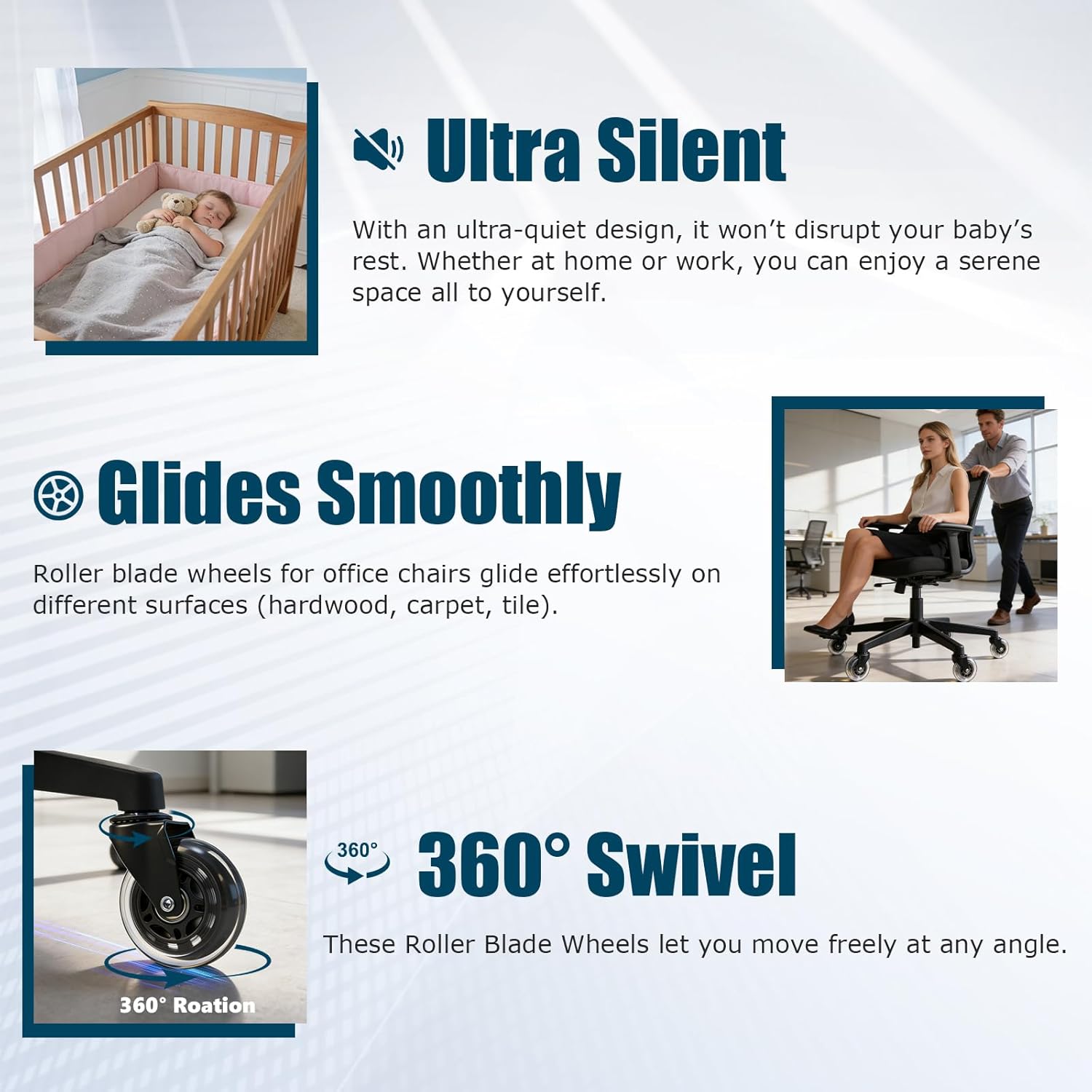 Set di 5 ruote per sedia da uf - Office Furniture Group recensione e prezzo